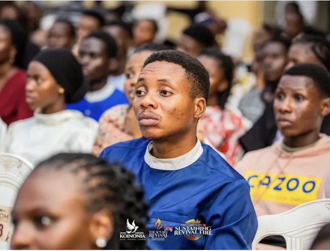 man listening to the Word